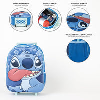 Cerda - Kids Backpack Trolley - 3D Stitch
