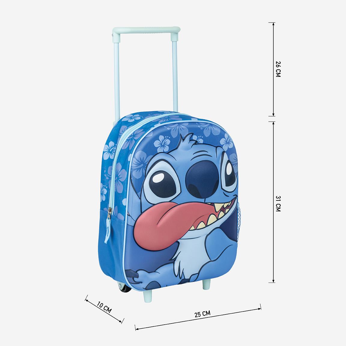 Cerda - Kids Backpack Trolley - 3D Stitch