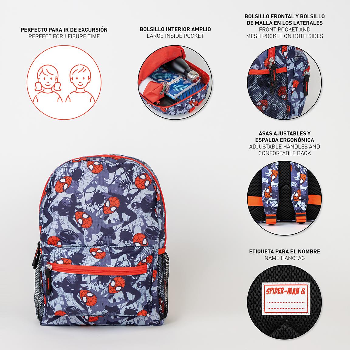 Cerda - Kids Backpack - Free Time Print Spiderman