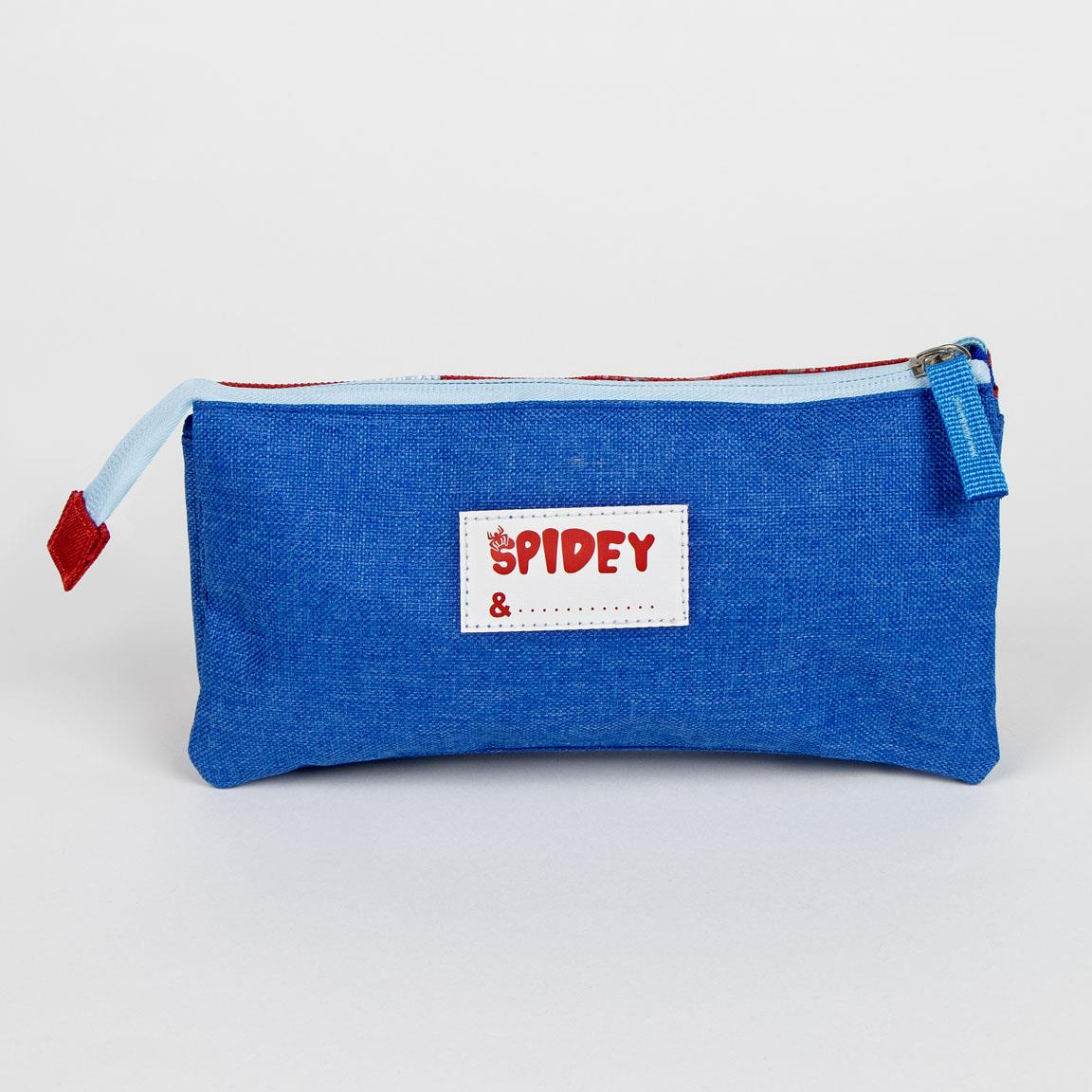 Cerda - Pencil Case 3 Compartments - Spidey