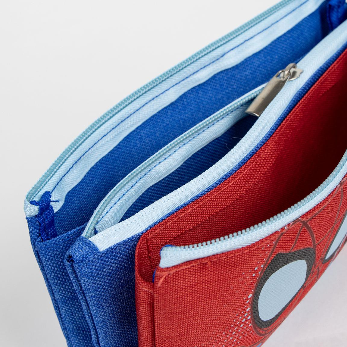 Cerda - Pencil Case 3 Compartments - Spidey