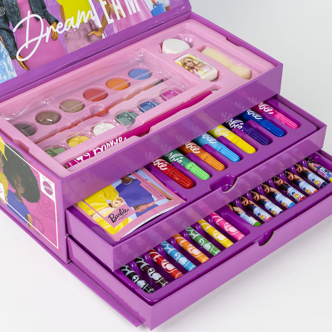 Cerda - Coloring Stationery Set Briefcase Barbie