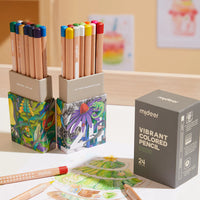 Mideer - Vibrant Colored Pencil - 24 Colors - Age 4+