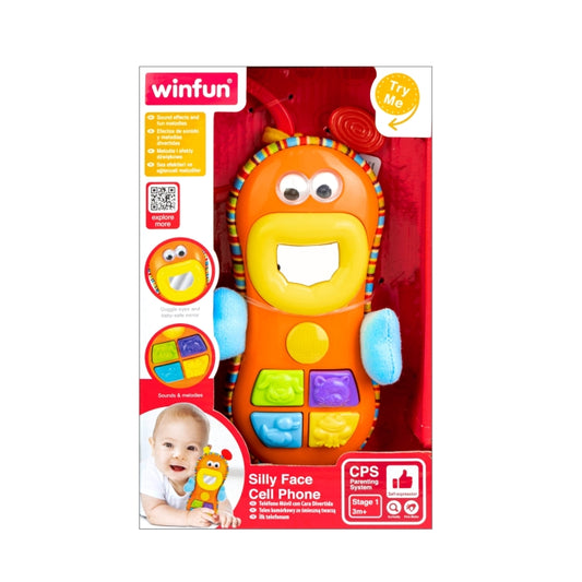 WinFun Silly Face Cell Phone baby toy