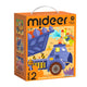 Mideer 3-in-1 Level Up Puzzle - Dinosaur Engineering