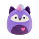 Squishmallows Yoshimi the Purple Girly Goth Wolf with Mohawk and Melting Heart 7.5 inch plush