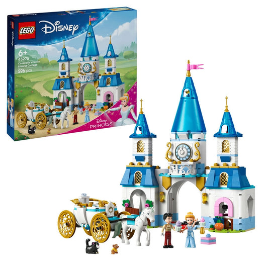 Cinderella's Castle & Horse Carriage- 596 Pcs - 43275