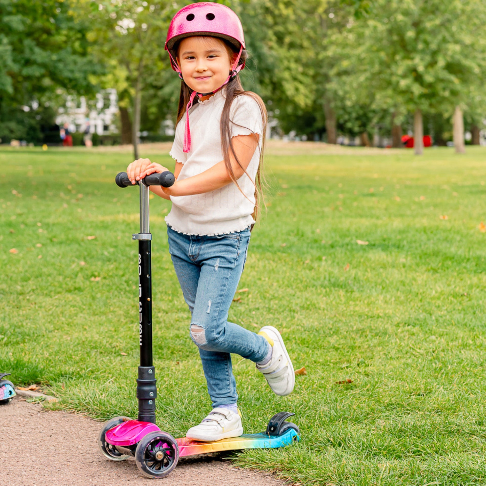 Boldcube - Big 3 Wheel Scooter - Candyfloss - Age 5-10