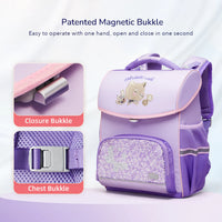 Mideer - Spinecare Kids Backpack - Cat - Purple - Age 6-9