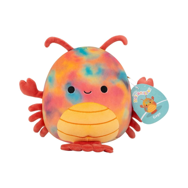 Squishmallows Rusty the Orange and Teal Tie-Dye Lobster 7.5 inch plush