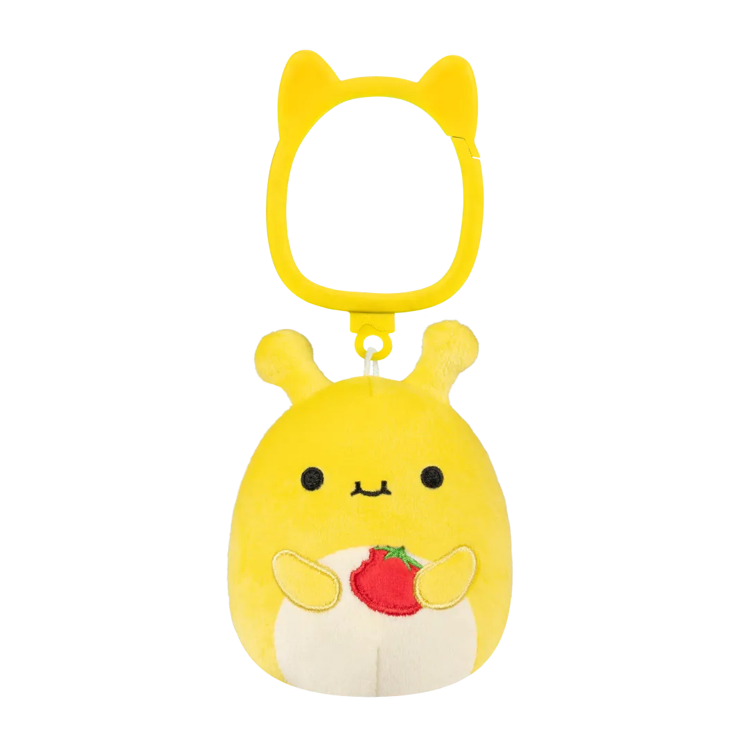Squishmallows Clip-On Little Plush 3.5 inch Zarina The Yellow Banana Slug