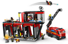Fire Station with Fire Truck- 843 Pcs - 60414