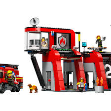 Fire Station with Fire Truck- 843 Pcs - 60414