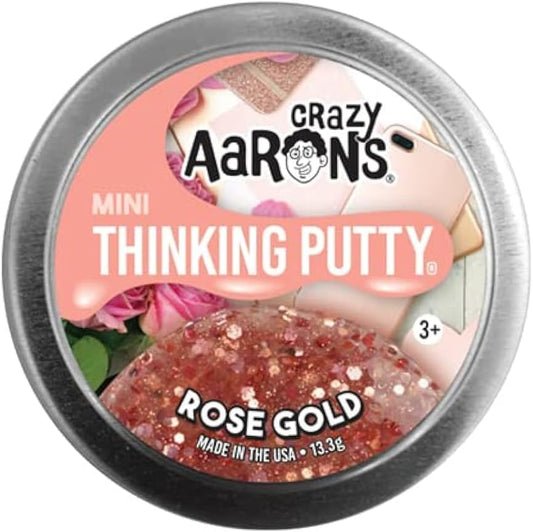 Crazy Aaron's Mini Rose Gold Thinking Putty tin