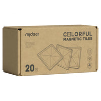 Mideer - Colorful Magnetic Tiles - Warm color - 20pcs