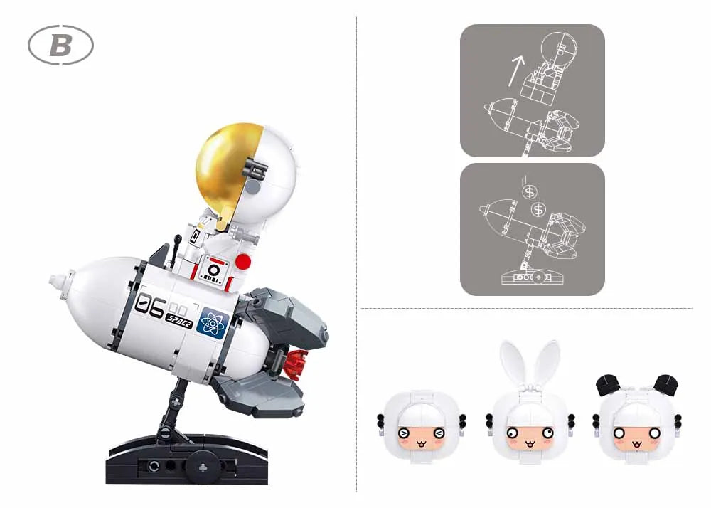 Sluban - Pleyerid - Maro Astronaut - 3 Types - Age 14+