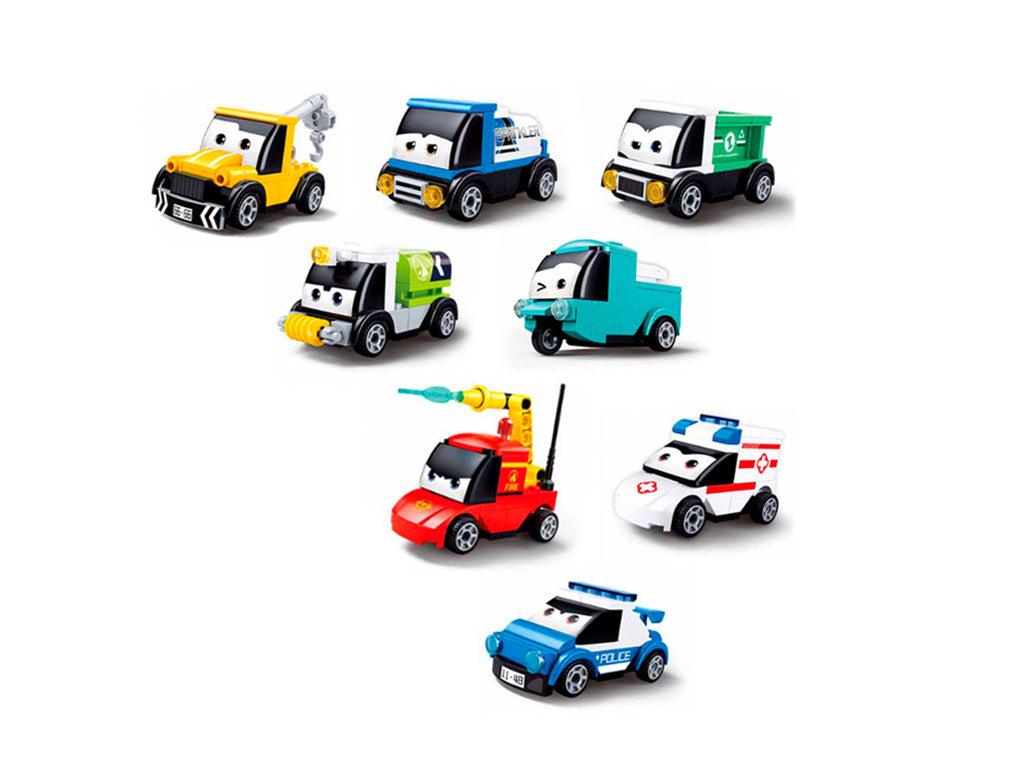 Sluban - Powerbricks - Pull Back Car (7-8 Types) - Age +6