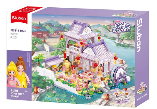 Sluban - Girls Dream - A Tea House (981 Pcs) - Age +6