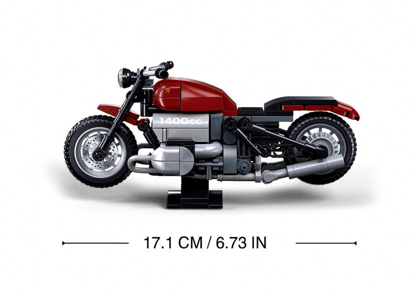 Sluban - Modelbricks - R18Ms Motorcycle 1/12 (222Pcs) - Age +10