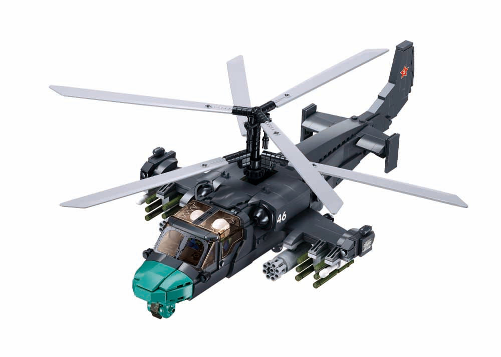 Sluban - Modelbricks - Ka-52S Gunship 1/35 (913Pcs) - Age +12
