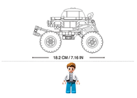 Sluban - Powerbricks - Off-Road Vehicle (Pull Back) (264 Pcs) - Age +6