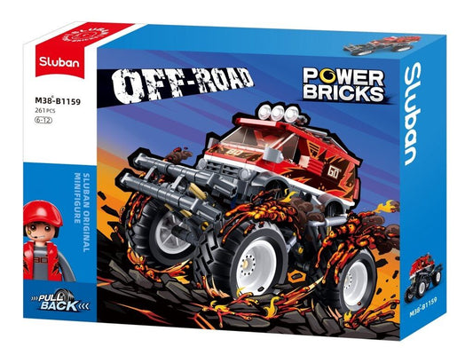Sluban - Powerbricks - Off-Road Vehicle (Pull Back) (261 Pcs) - Age +6