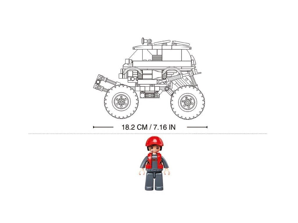 Sluban - Powerbricks - Off-Road Vehicle (Pull Back) (261 Pcs) - Age +6