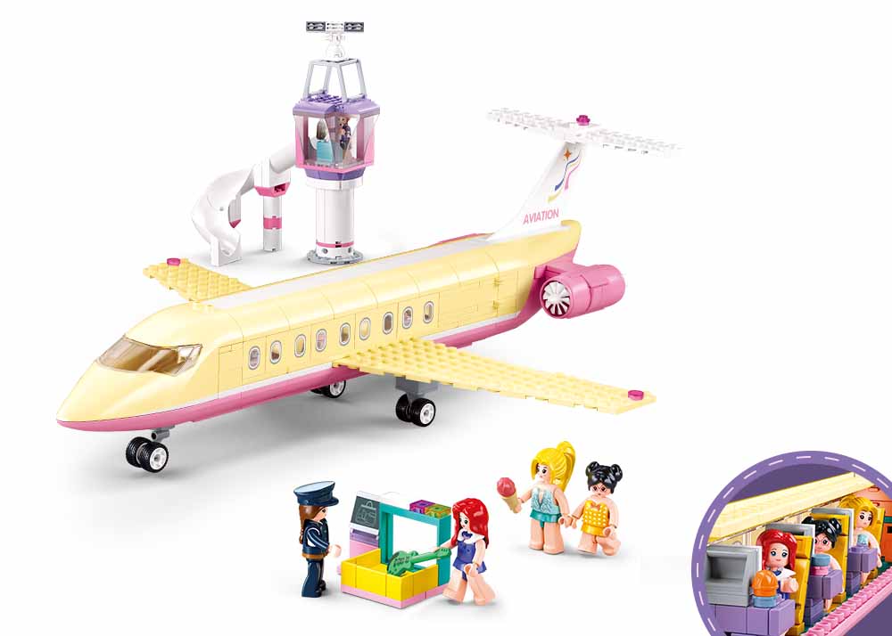 Sluban - Girls Dream - Plane (384 Pcs) - Age +6