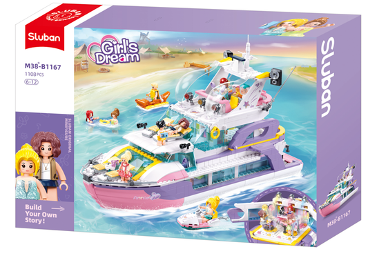 Sluban - Girls Dream - Yacht (1108 Pcs) - Age +6