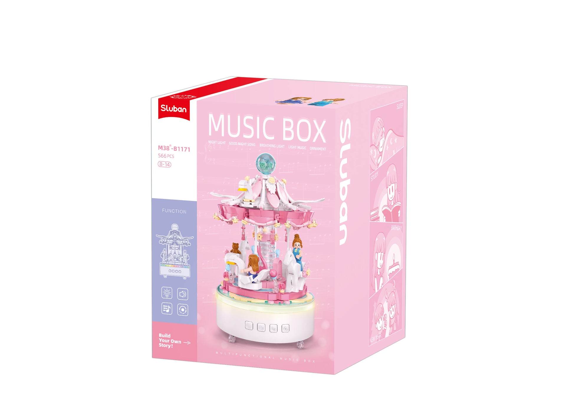 Sluban - Music Box - Carousel (566 Pcs) - Age +8