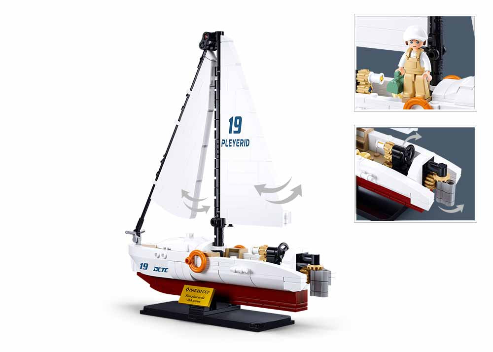 Sluban - Modelbricks - 1/35 The Rodeo Speed Boat 260Pcs - Age +8