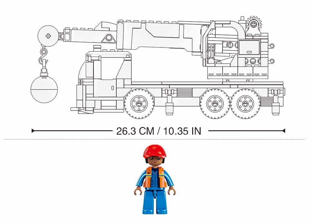 Sluban - Town - C2 Wheeled Crane 293Pcs - Age +6