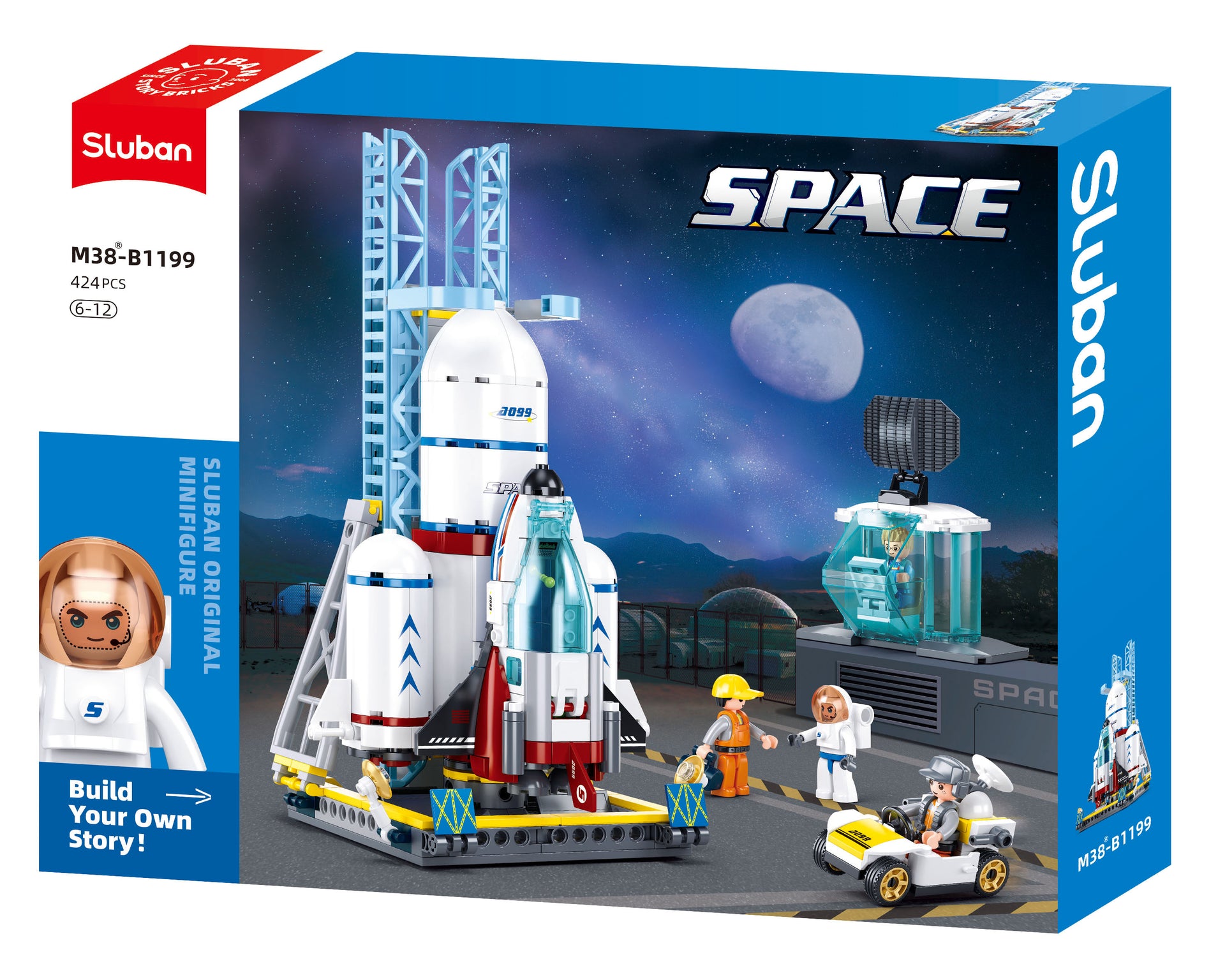 Sluban - Space - Dream Launch Center - 424 Pcs - Age 6+