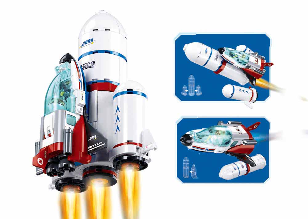 Sluban - Space - Dream Launch Center - 424 Pcs - Age 6+
