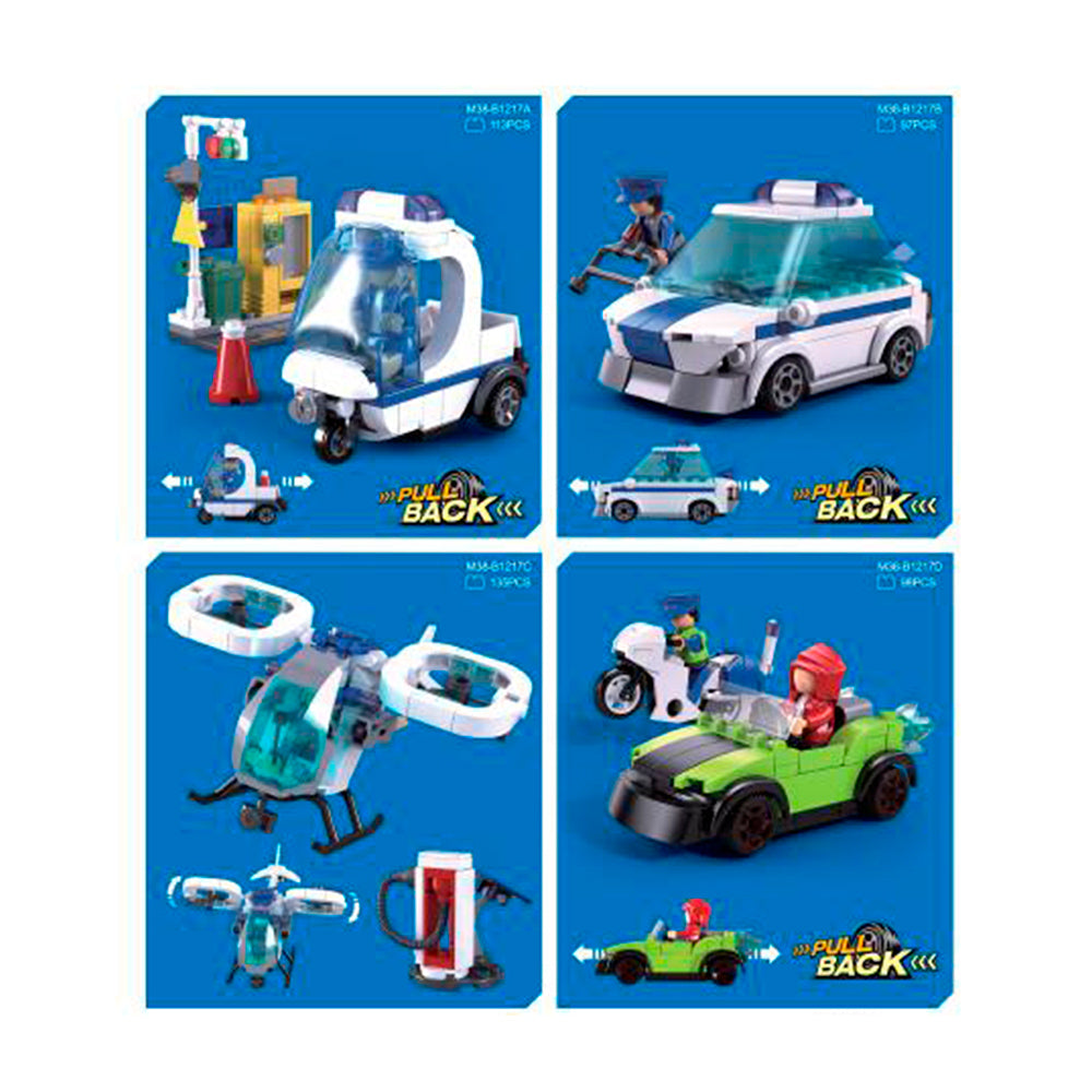 Sluban - Metropolis Patrol - 4 Types - Age 6+