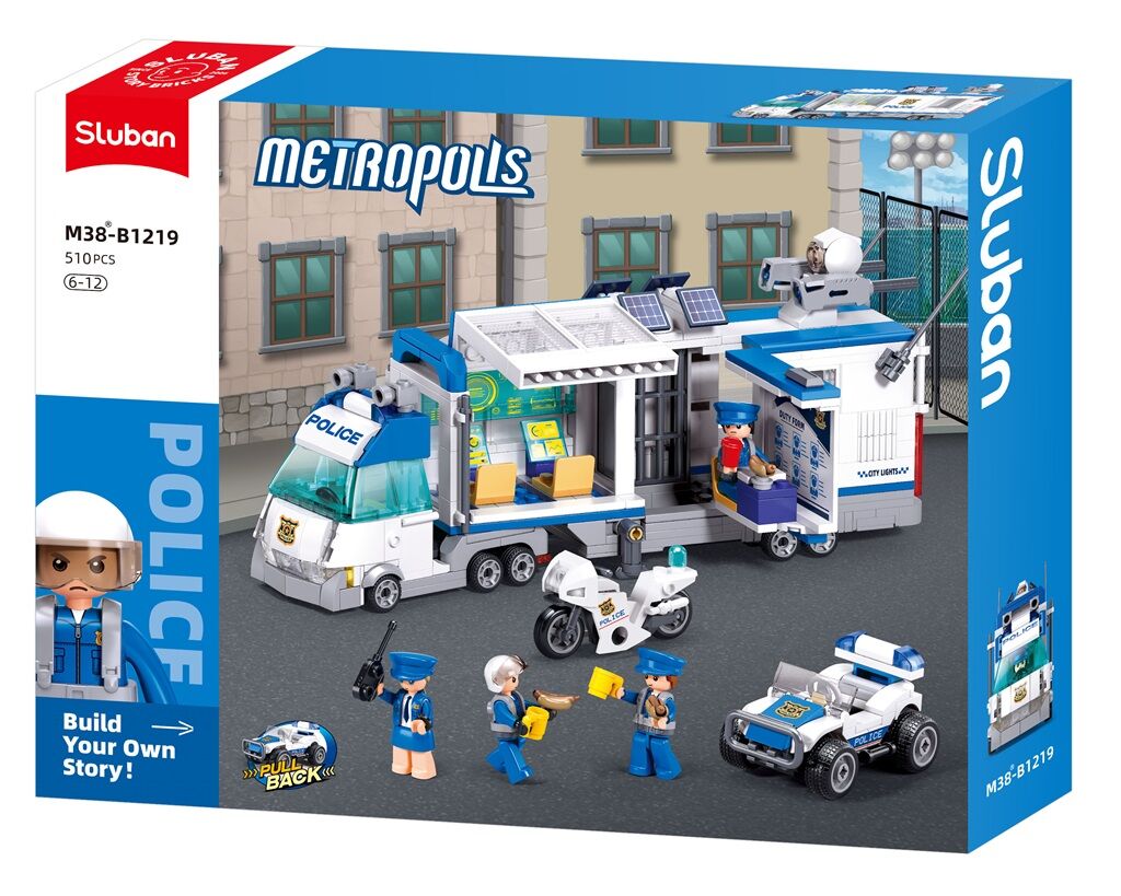 Sluban - Metropolis Invasion The Command Vehicle (Pull Back) - Age 6+