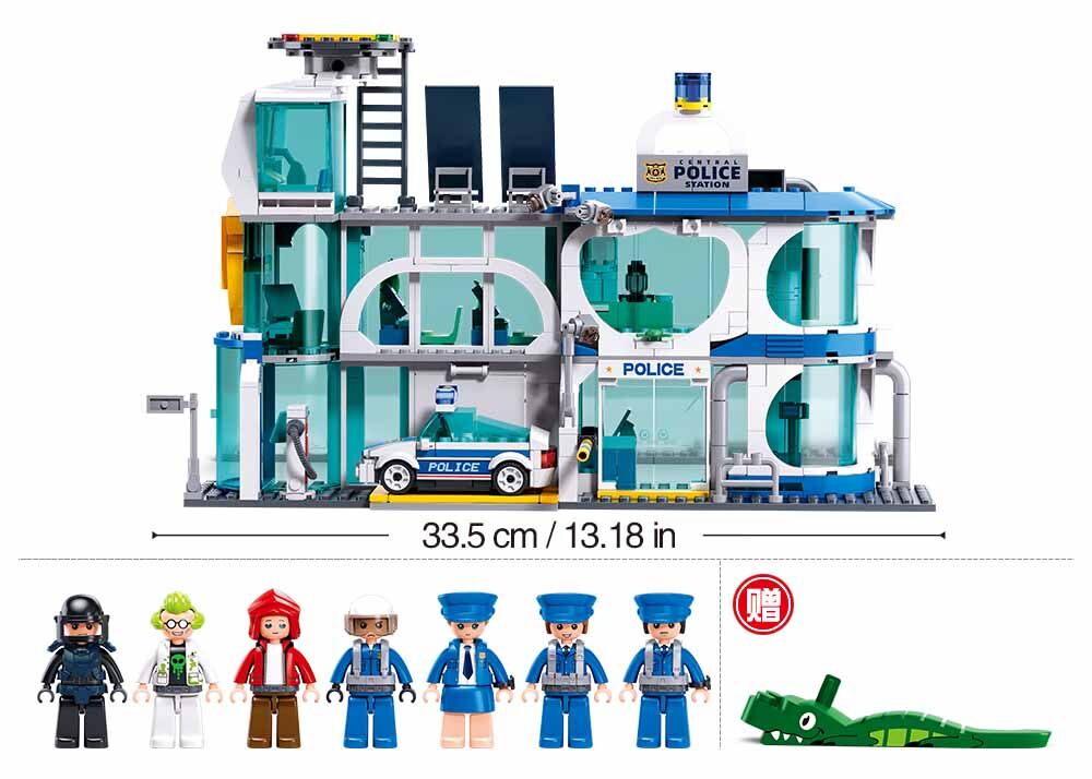Sluban - Metropolis - Central Police Station (Pull Back) - Age 6+