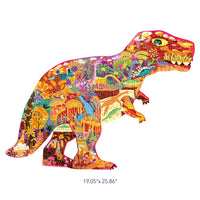 Mideer - Large Animal - Shaped Puzzle Dinosaur World - 280 pieces - Age 6+