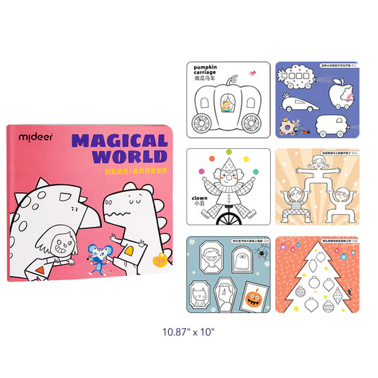 Mideer - Coloring Book - Magical World - Age 3+
