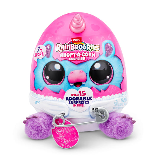 Rainbocorns Adopt-A-Corn surprise egg plush toy packaging