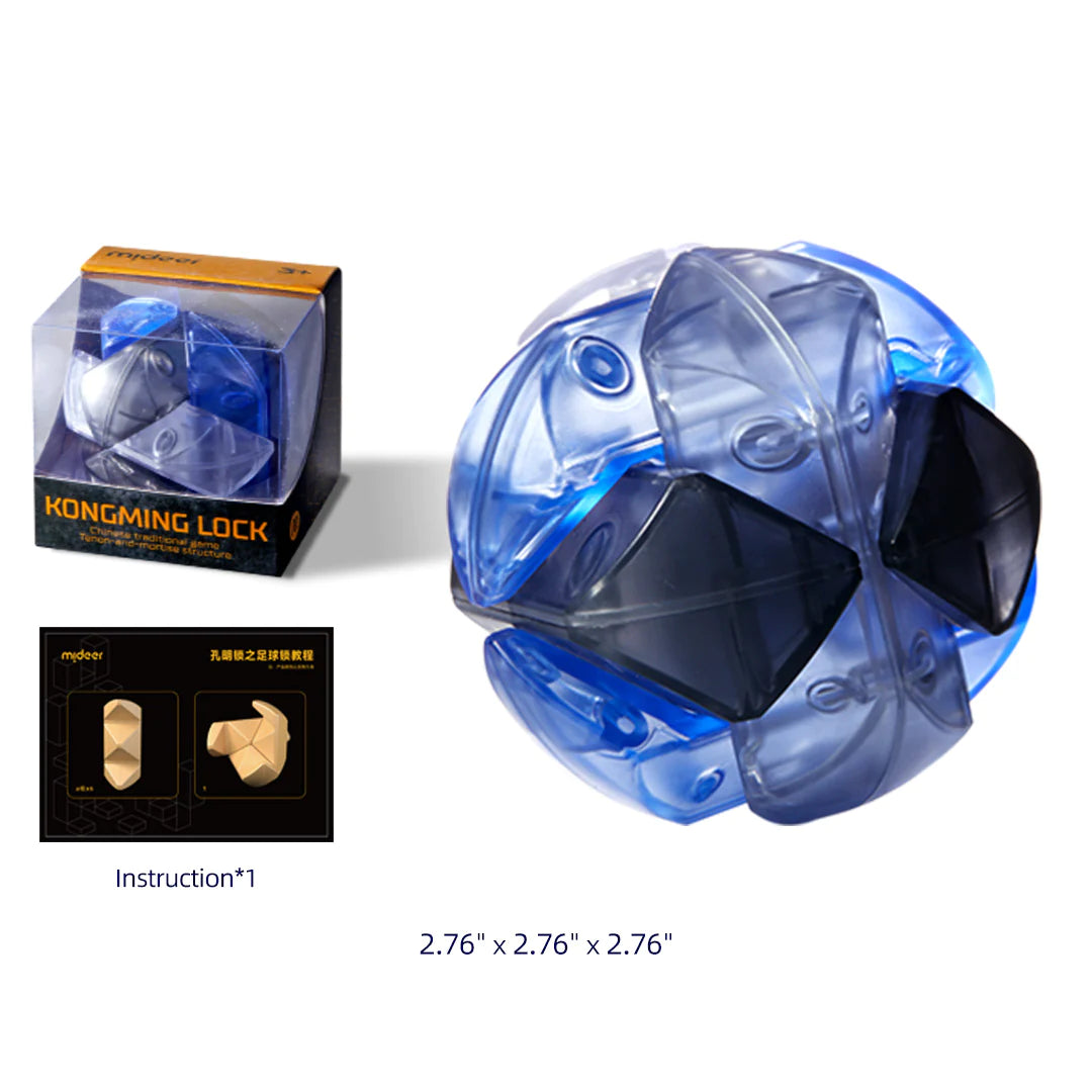 Mideer - Neon Space Kongming Lock - Soccer - Age +3