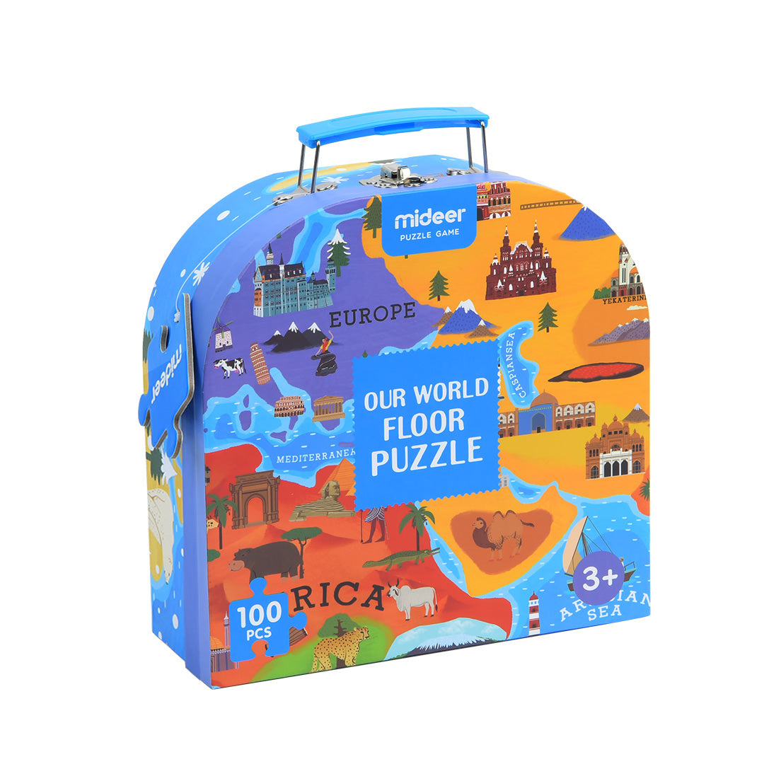 Mideer Portable Puzzle Box: Our World