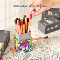 Mideer - Vibrant Colored Pencil - 48 Colors - Age 4+