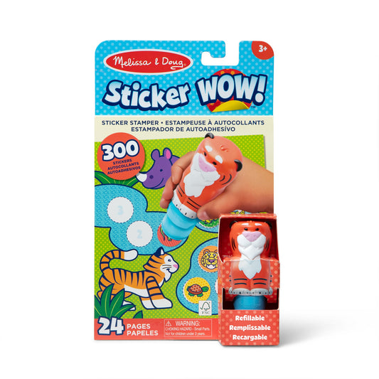 Melissa & Doug Sticker WOW! Tiger activity pad and sticker stamper set