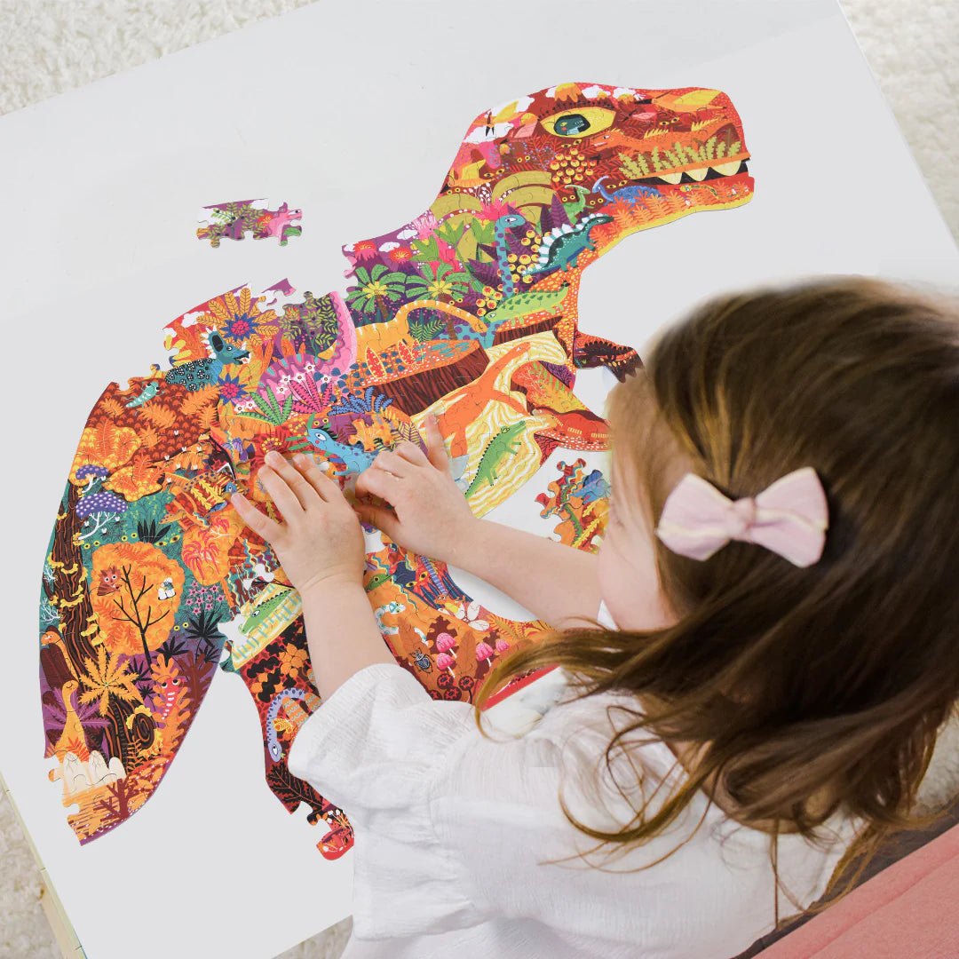 Mideer - Large Animal - Shaped Puzzle Dinosaur World - 280 pieces - Age 6+