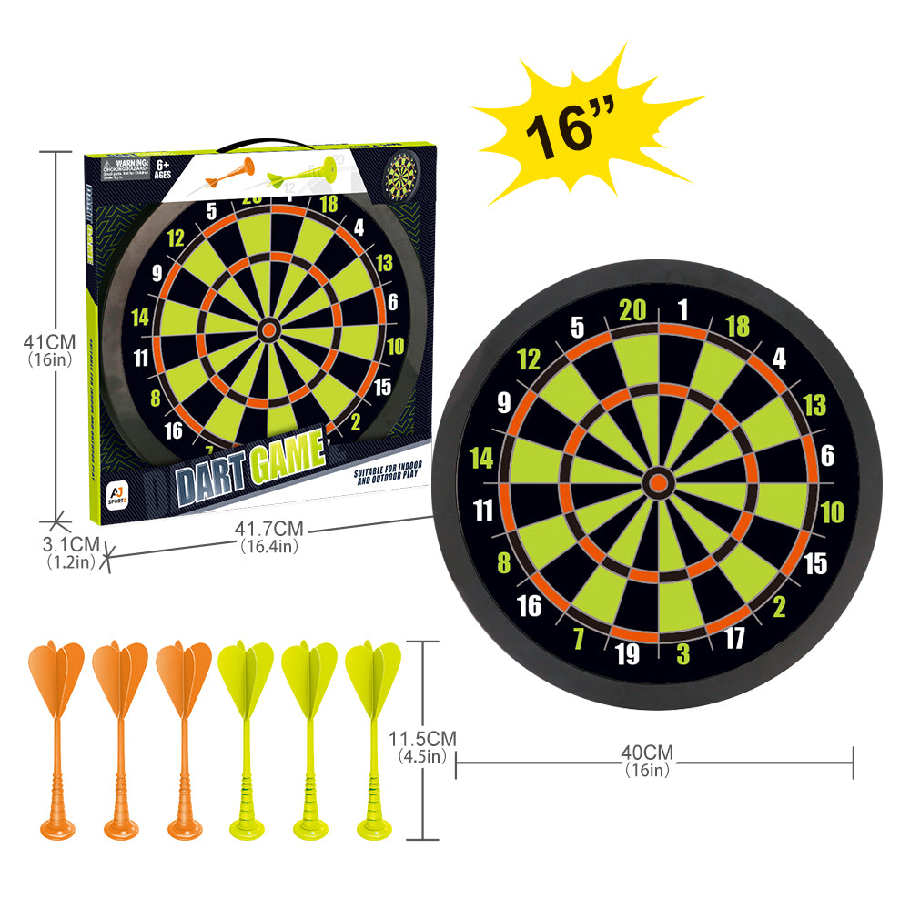 Aojie Sport – 16 Target Set (W/ 6 Darts) - Ages 6+