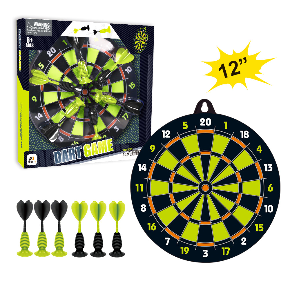 Aojie Sport – 12 Target Set with 6 Darts – Age 6+