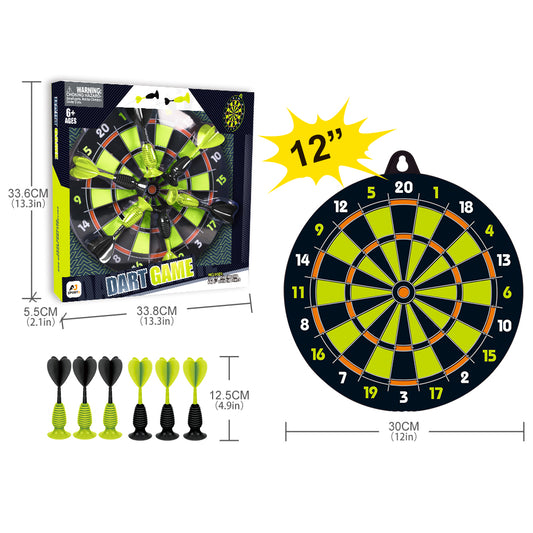 Aojie Sport – 12 Target Set with 6 Darts – Age 6+