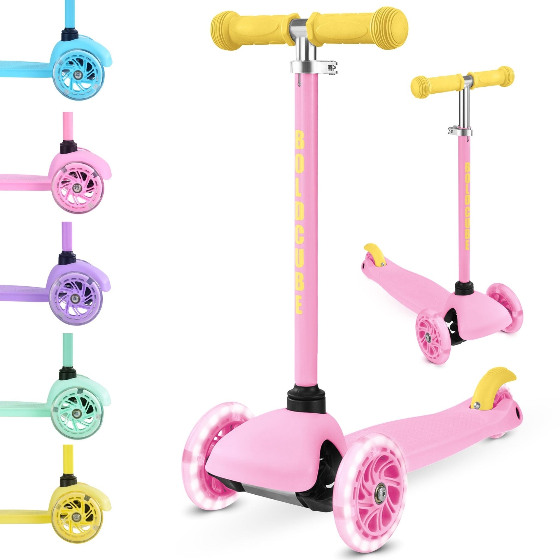 Bold Cube - Three Wheel Scooter Teeny - Pink - Age 3-6