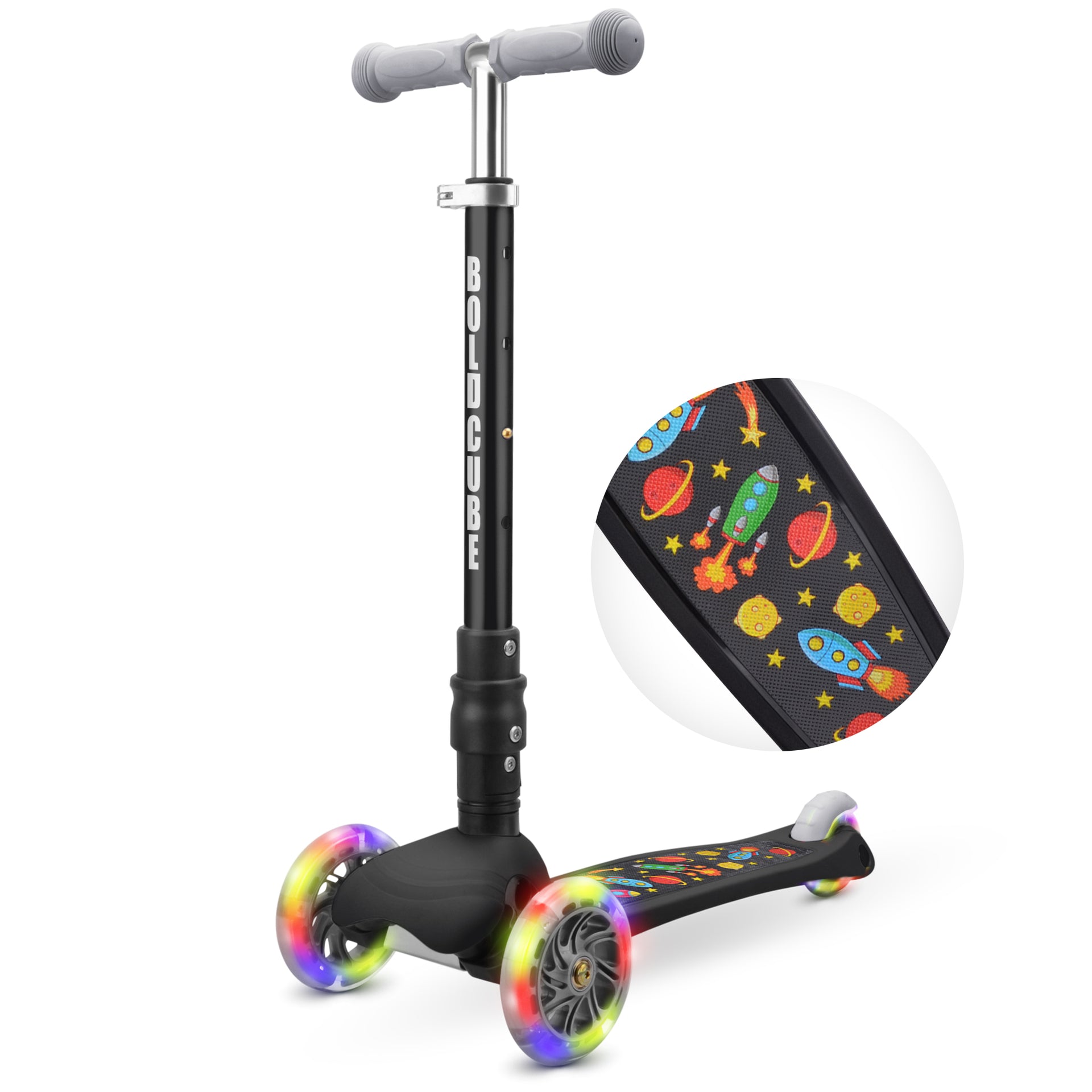 Bold Cube - Three Wheel Scooter Teeny - Rocket Black - Age 3-8
